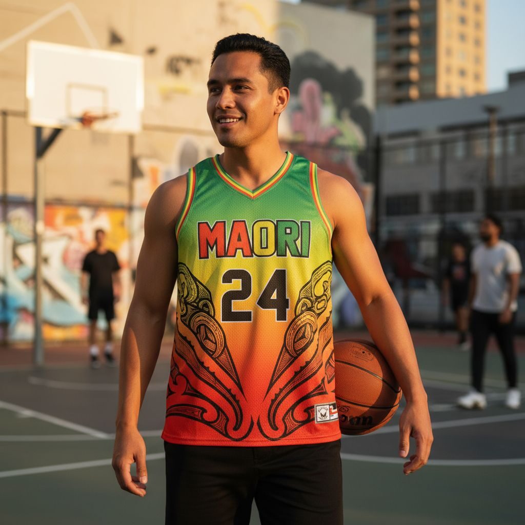 Rasta Basketball Singlet